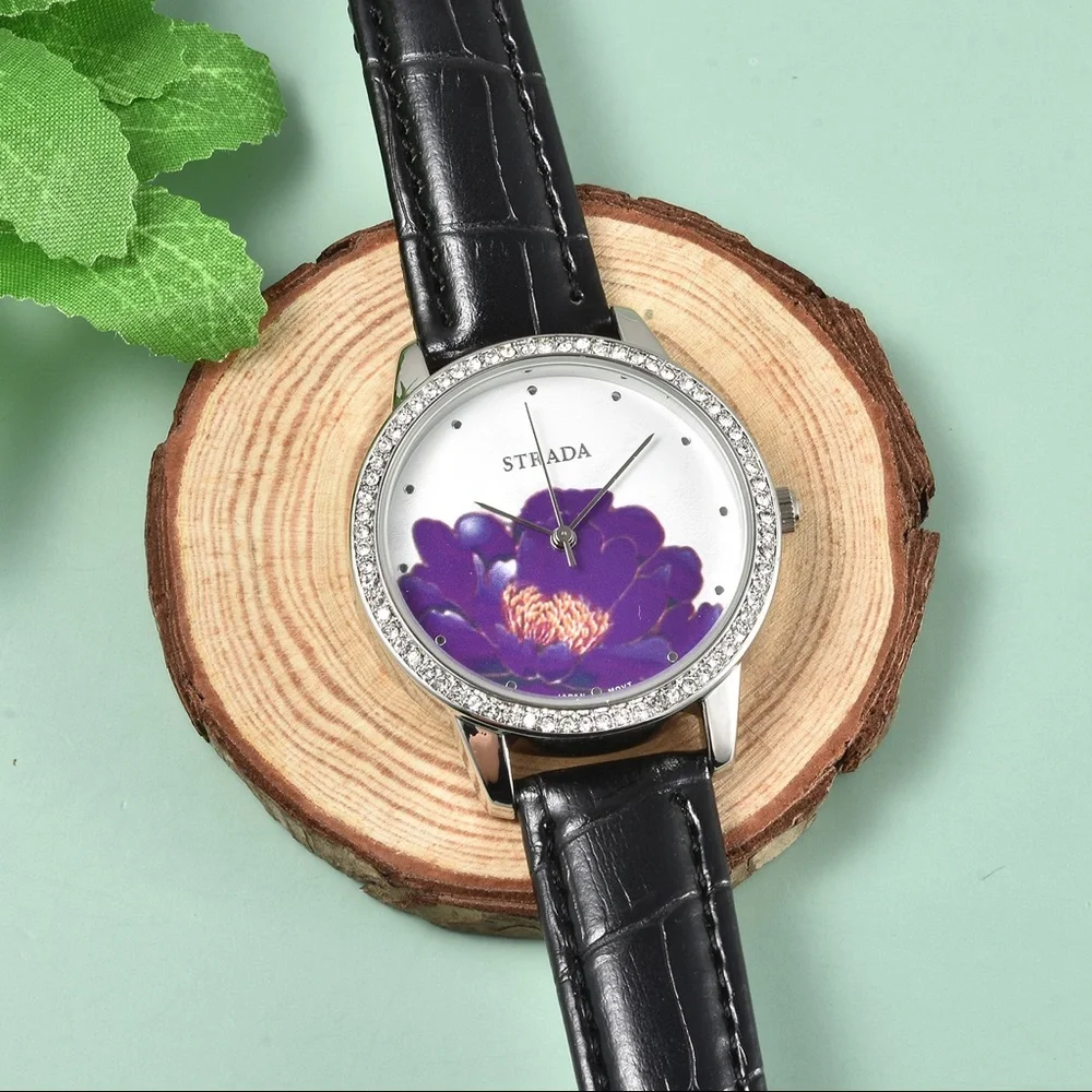 Purple Lotus Flower Watch